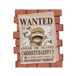 Tirelire Wanted Luffy One Piece – Plastoy - Manga Story