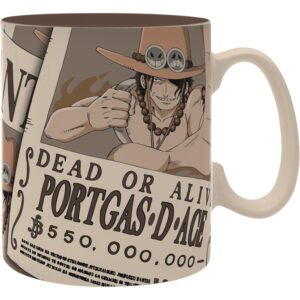 Mug 460 ml Wanted Ace – One Piece – ABYstyle - Manga Story