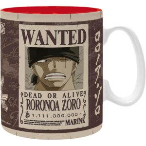 Mug 460 ml Zoro Wanted – One Piece – ABYstyle - Manga Story