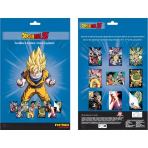 Portfolio 9 Posters Dragon Ball Z 21×29,7 – ABYstyle - Manga Story