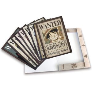 Portfolio 9 Posters Wanted Luffy&rsquo;s Crew Wano 21×29,7 – One Piece – ABYstyle - Manga Story