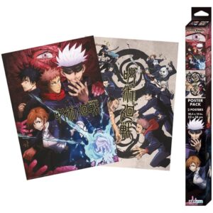 Set 2 Posters Chibi 52×38 – Groupe et écoles – Jujutsu Kaisen – ABYstyle - Manga Story