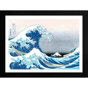 Tirage encadré Grande Vague 30×40 – Hokusai – ABYstyle - Manga Story