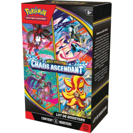 Coffret Bundle Pokemon 6 Boosters ME04 Méga-Évolution Chaos Ascendant - Manga Story