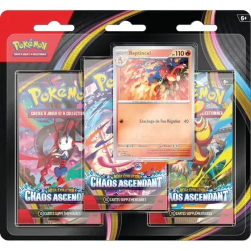 Tripack Pokémon Méga-Évolution Chaos Ascendant ME04 - Manga Story